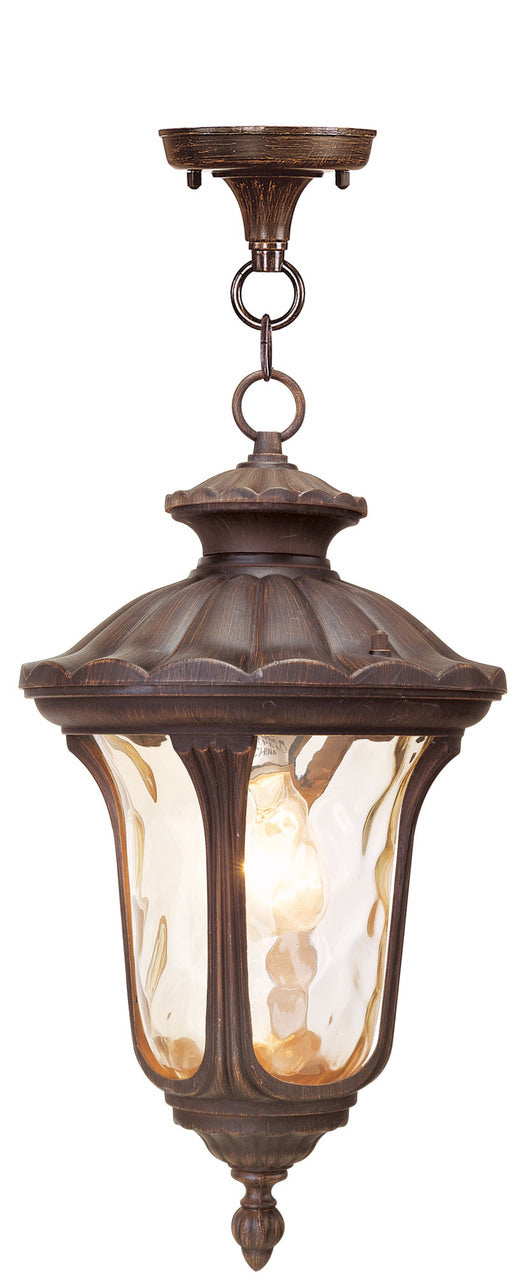 LIVEX Lighting 7654-58 Oxford Chain Lantern in Imperial Bronze (1 Light)