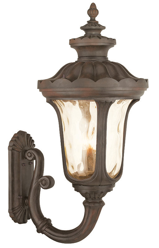 LIVEX Lighting 76701-58 Oxford Outdoor Wall Lantern in Imperial Bronze (4 Light)