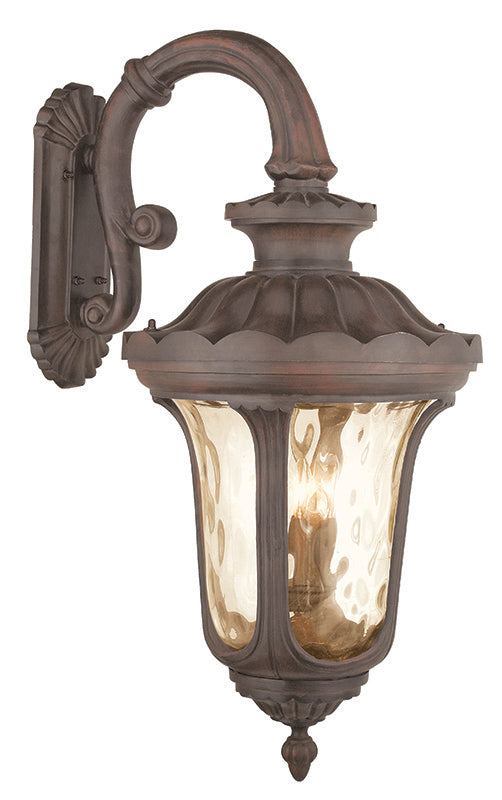 LIVEX Lighting 76702-58 Oxford Outdoor Wall Lantern in Imperial Bronze (4 Light)