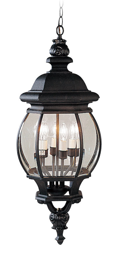 LIVEX Lighting 7705-04 Frontenac Chain Lantern in Black (4 Light)