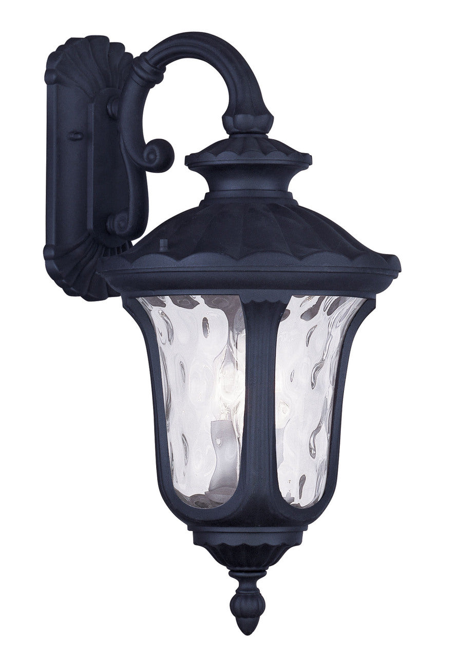 LIVEX Lighting 7863-04 Oxford Outdoor Wall Lantern in Black (3 Light)