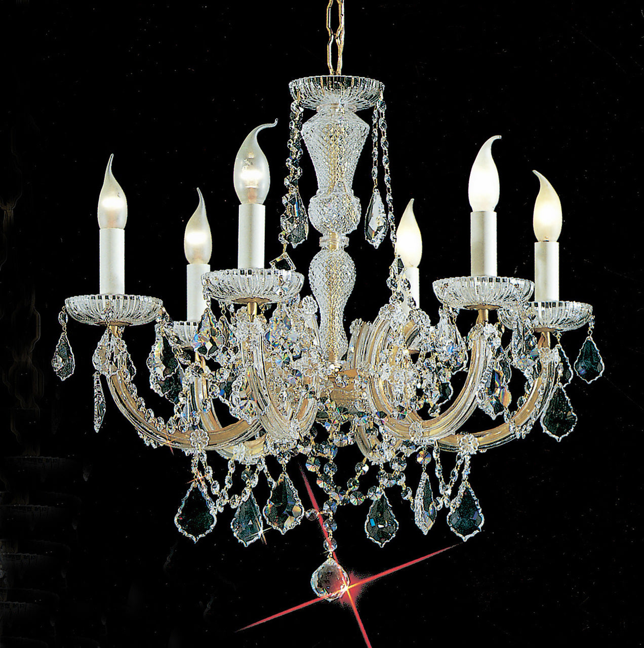 Classic Lighting 8106 OWG C Maria Theresa Traditional Crystal Chandelier in Olde World Gold (Imported from Italy)