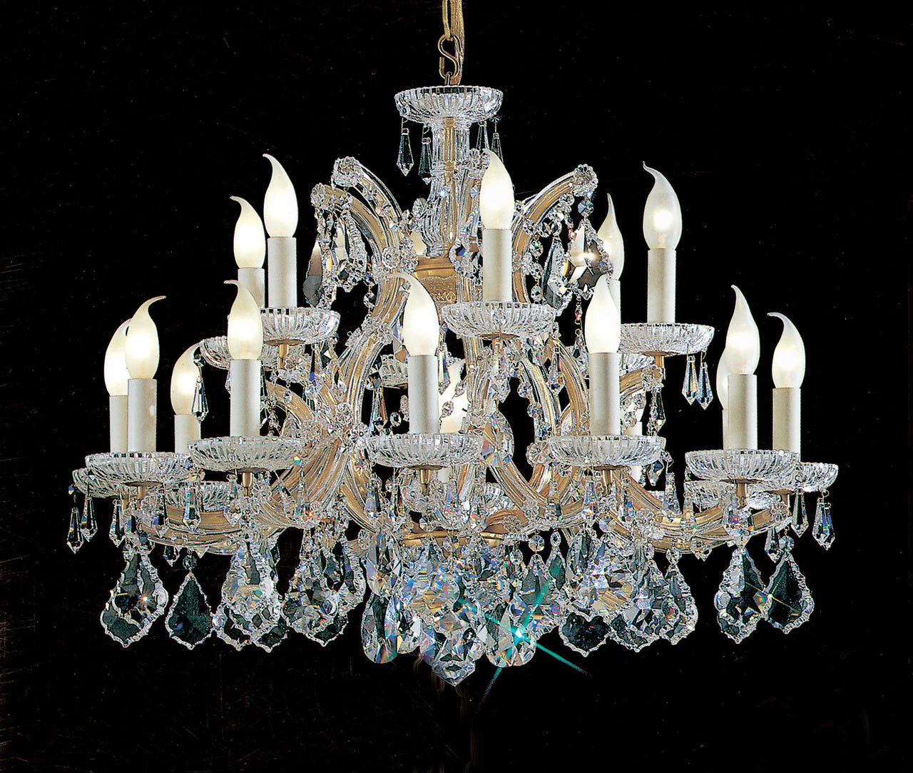 Classic Lighting 8116 OWG C Maria Theresa Traditional Crystal Chandelier in Olde World Gold (Imported from Italy)