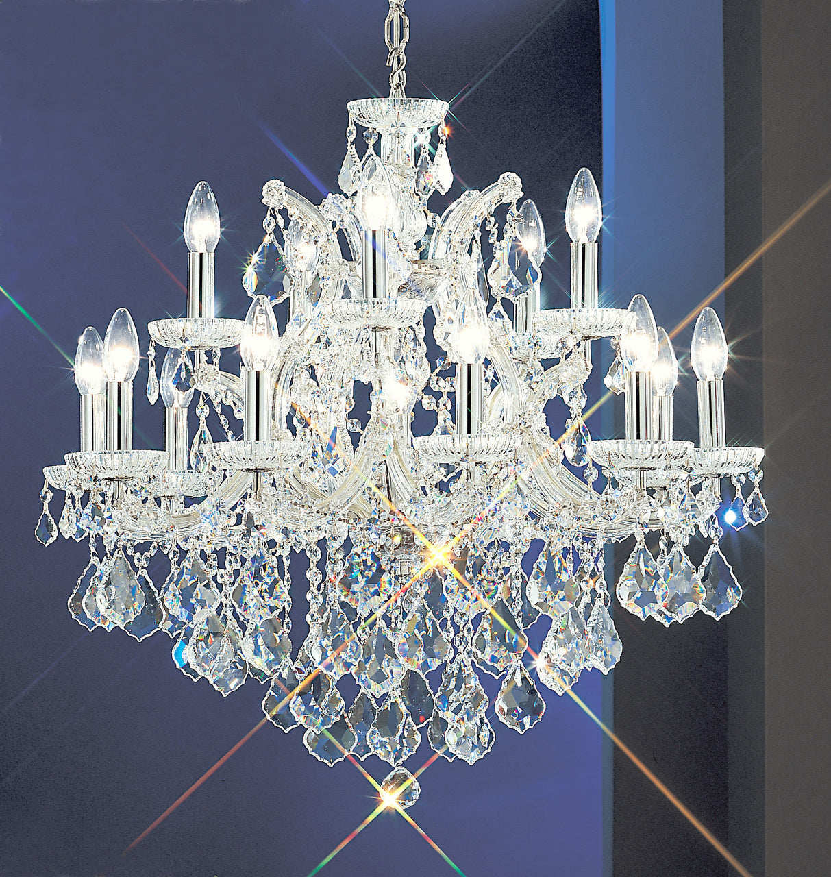 Classic Lighting 8136 OWG C Maria Theresa Traditional Crystal Chandelier in Olde World Gold (Imported from Italy)