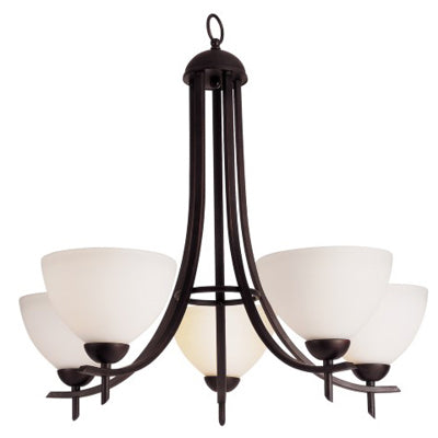 Trans Globe Lighting 8175 ROB 24" Indoor Rubbed Oil Bronze Contemporary Chandelier