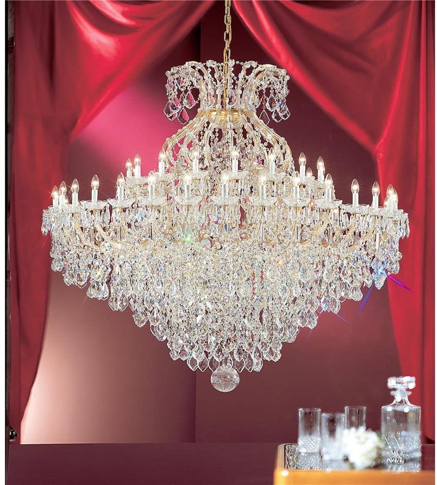 Classic Lighting 8188 OWG C Maria Theresa, Crystal Traditional, Chandelier, 74" x 74" x 74", Olde World Gold