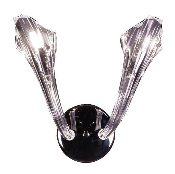 Classic Lighting 82022 CH Inspiration All Glass Wall Sconce in Chrome (Imported from Spain)