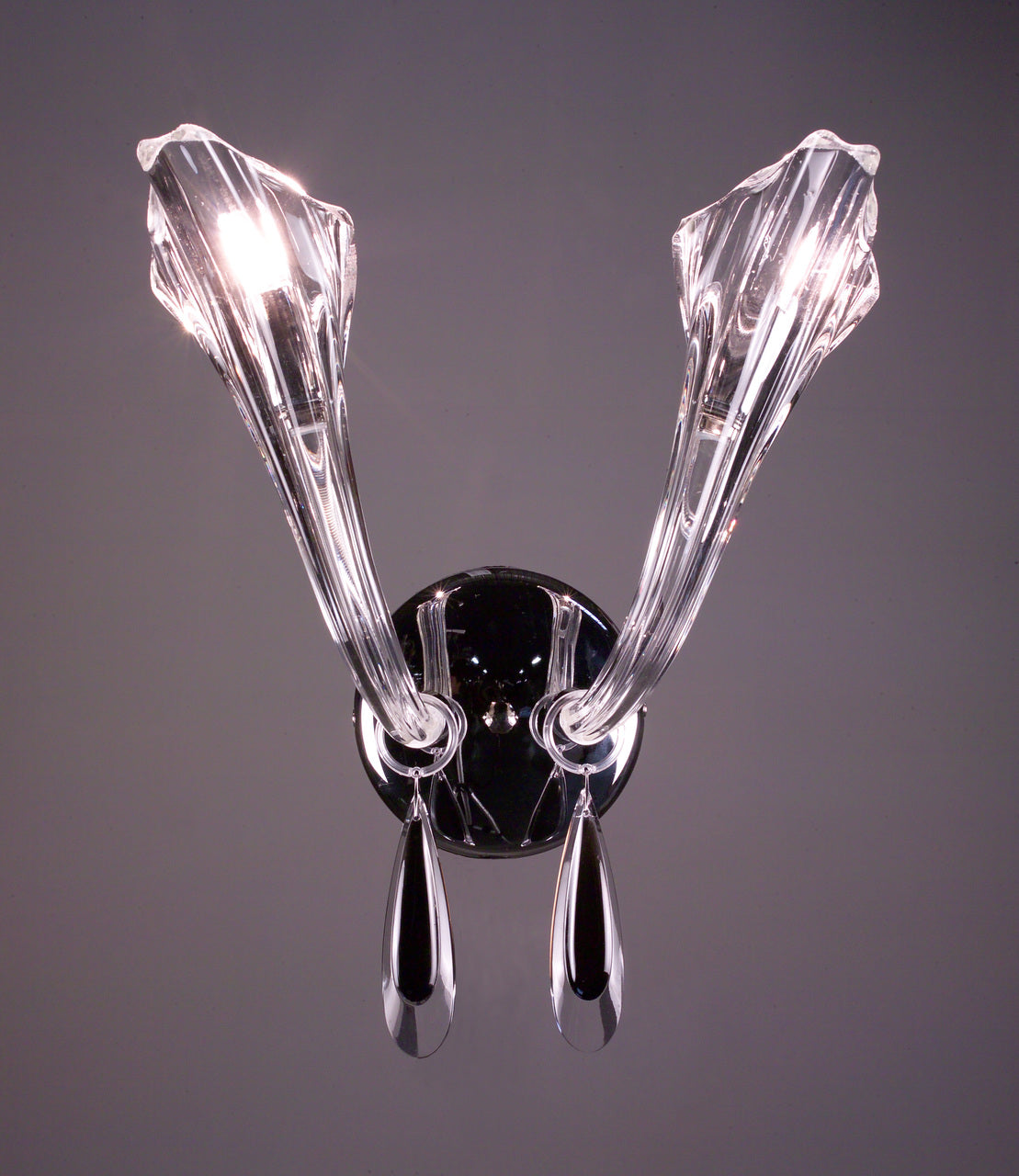 Classic Lighting 82022 CH BKS Inspiration Crystal Wall Sconce in Chrome (Imported from Spain)