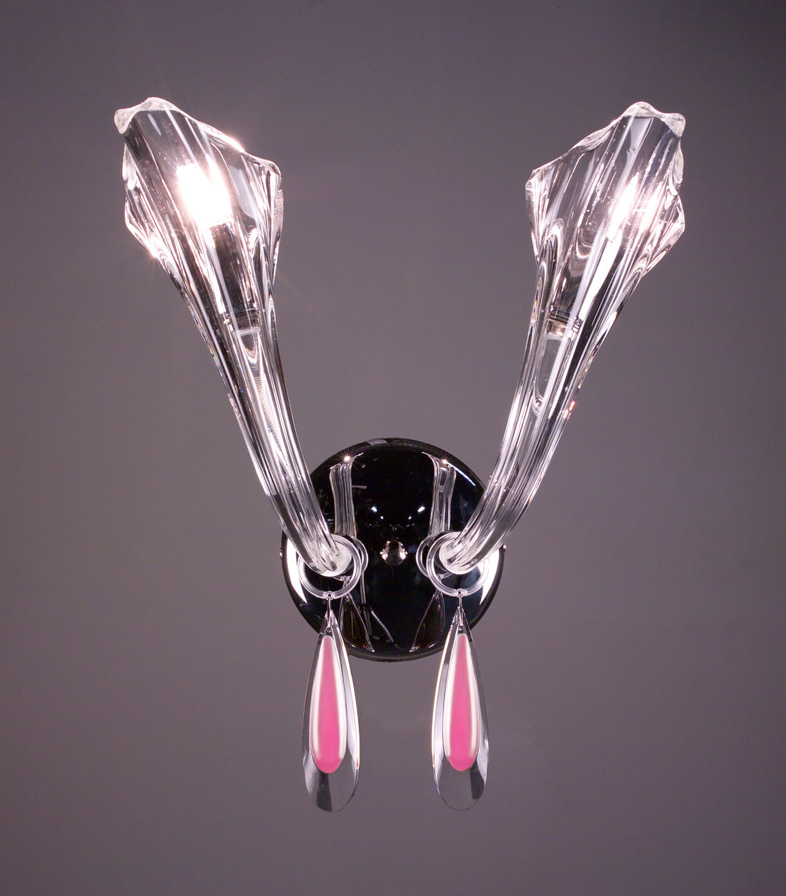 Classic Lighting 82022 CH PINK Inspiration Crystal Wall Sconce in Chrome (Imported from Spain)