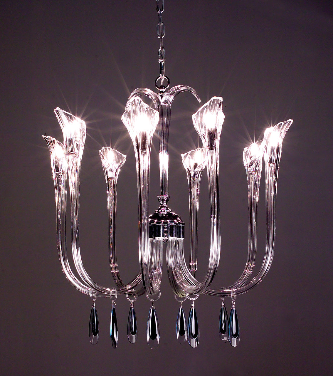 Classic Lighting 82023 CH WHT Inspiration Crystal Chandelier in Chrome (Imported from Spain)