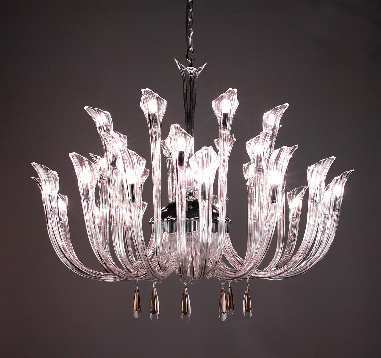 Classic Lighting 82025 CH WHT Inspiration Crystal Chandelier in Chrome (Imported from Spain)
