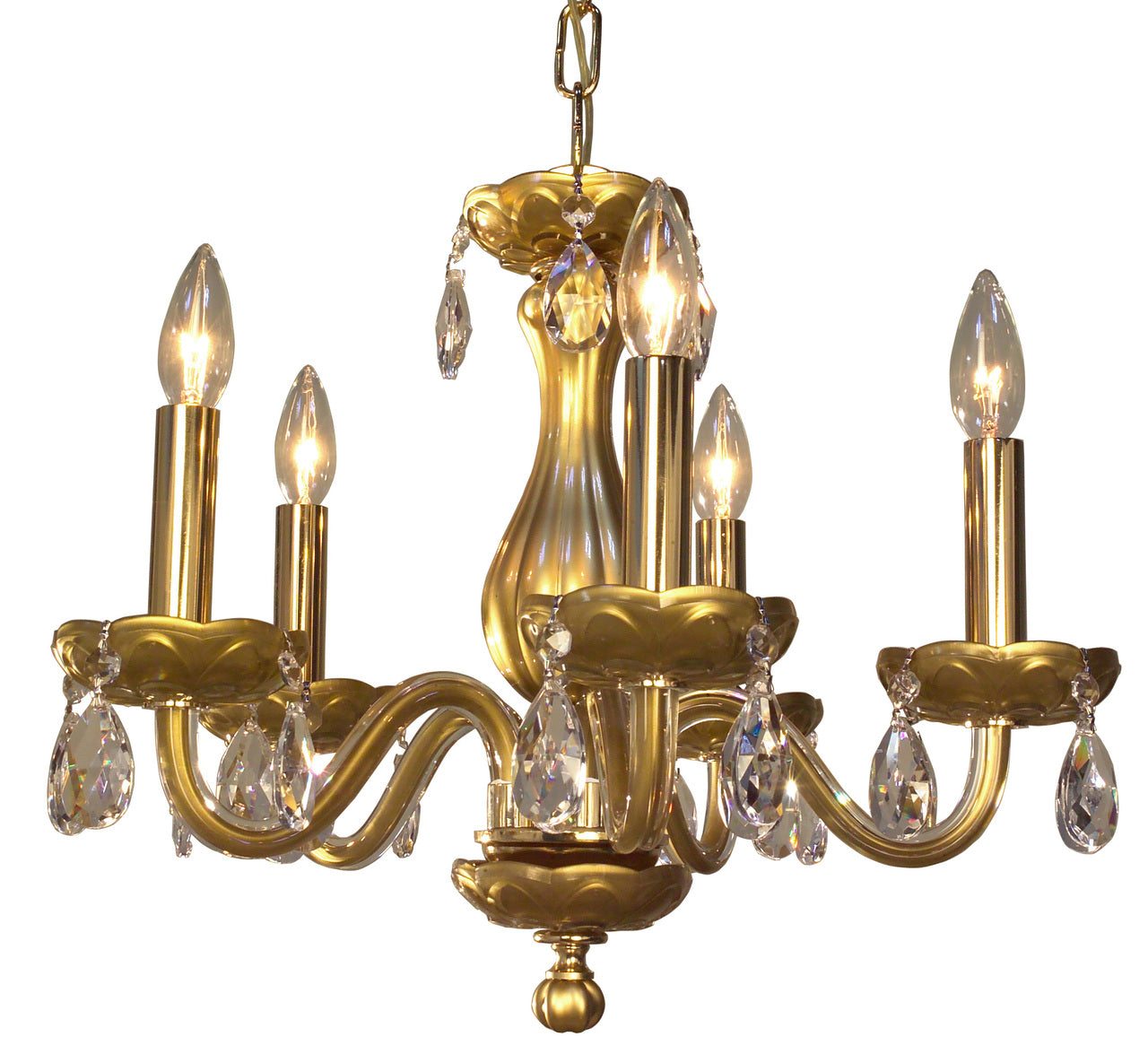 Classic Lighting 82045 GLD CP Monaco Crystal Chandelier in Gold (Imported from Spain)