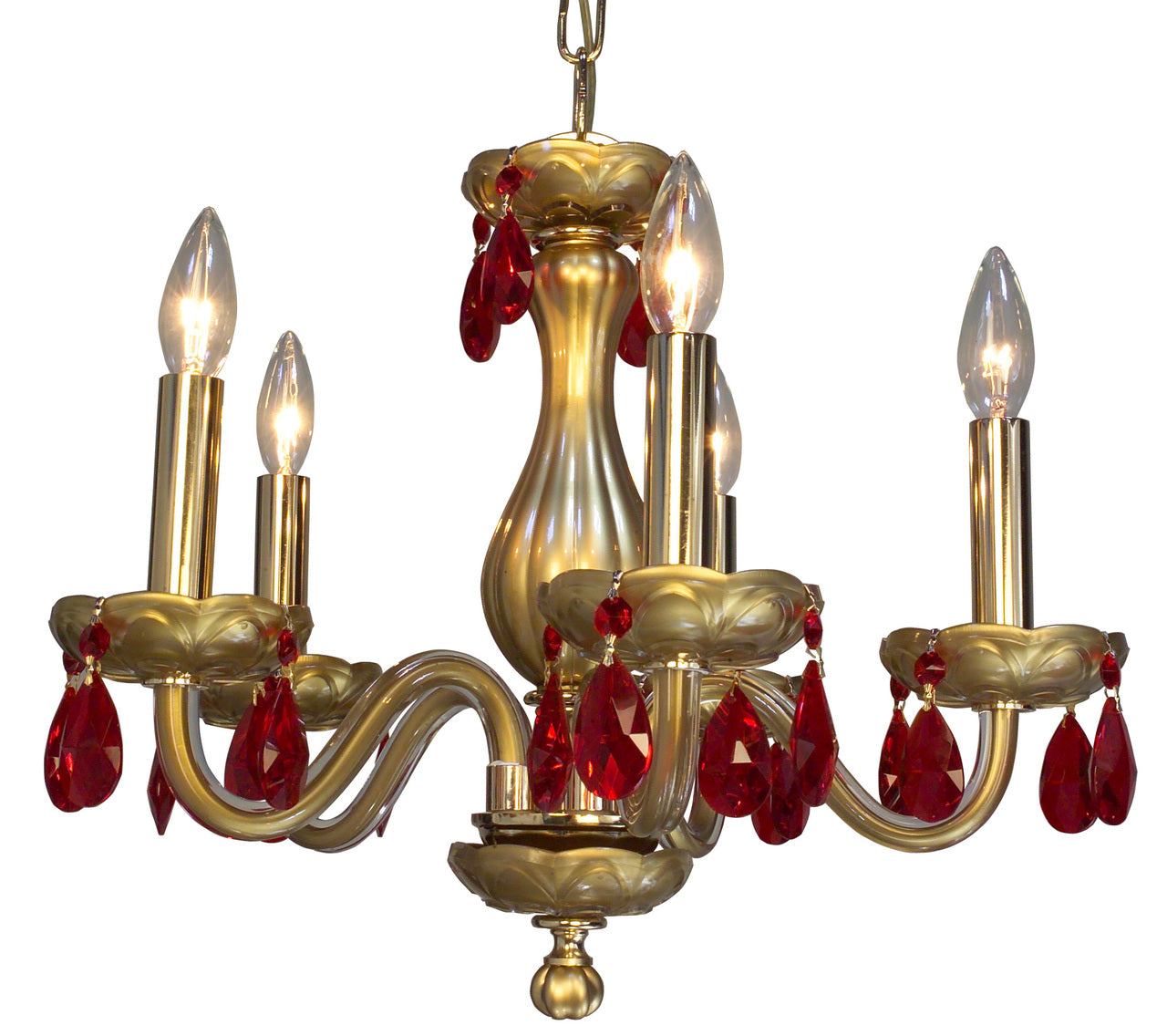 Classic Lighting 82045 GLD SFR Monaco Crystal Chandelier in Gold (Imported from Spain)