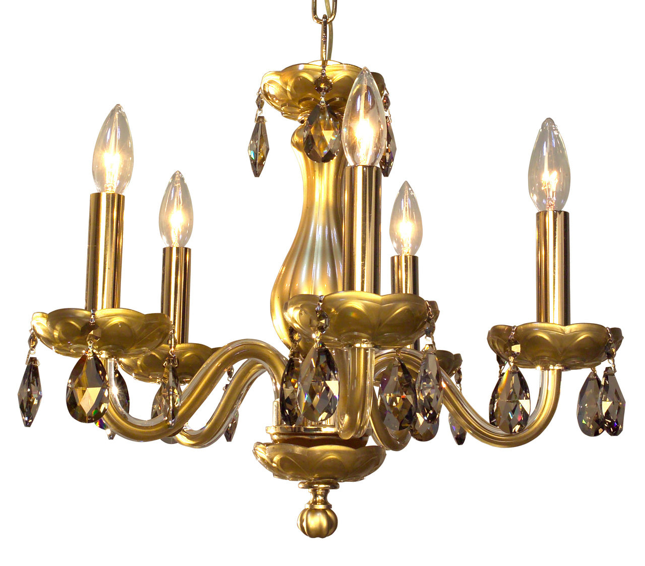 Classic Lighting 82045 GLD SGT Monaco Crystal Chandelier in Gold (Imported from Spain)