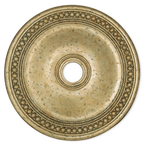 LIVEX Lighting 82076-28 Wingate Ceiling Medallion with Hand-Applied Winter Gold