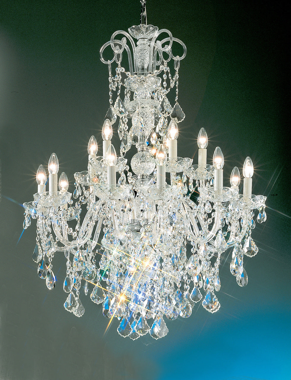 Classic Lighting 8262 CH S Bohemia Crystal/Glass Chandelier in Chrome (Imported from Italy)