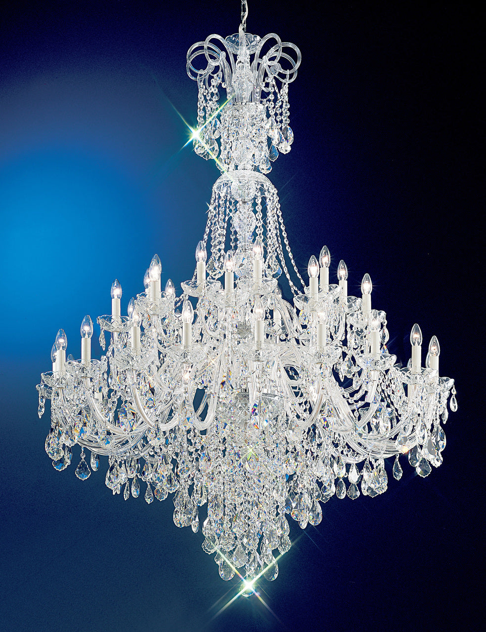 Classic Lighting 8266 CH SC Bohemia Crystal/Glass Chandelier in Chrome (Imported from Italy)