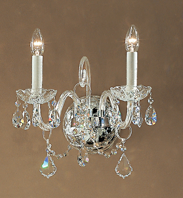Classic Lighting 8272 G SC Bohemia Crystal/Glass Wall Sconce in 24k Gold (Imported from Italy)
