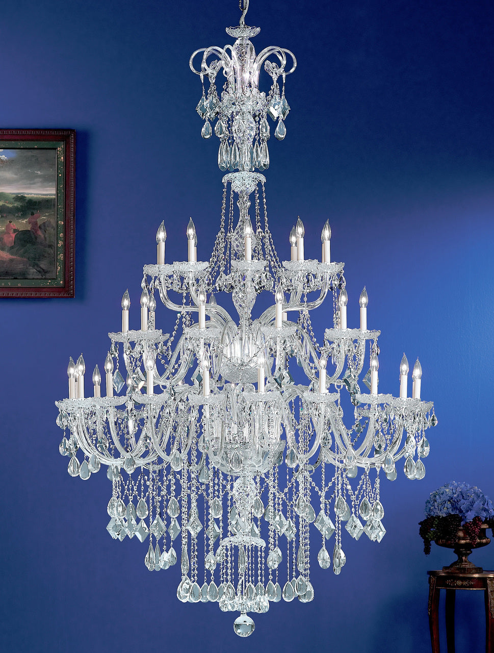 Classic Lighting 8289 CH SC Prague Crystal/Glass Chandelier in Chrome (Imported from Spain)