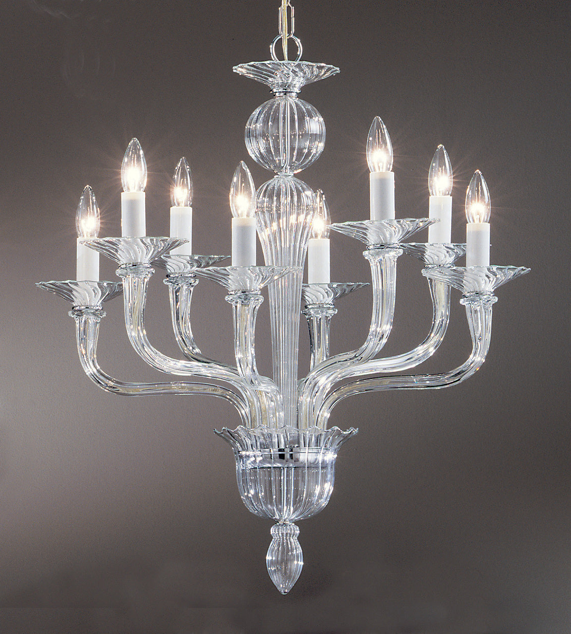 Classic Lighting 8291 CH Palermo Crystal/Glass Chandelier in Chrome (Imported from Spain)