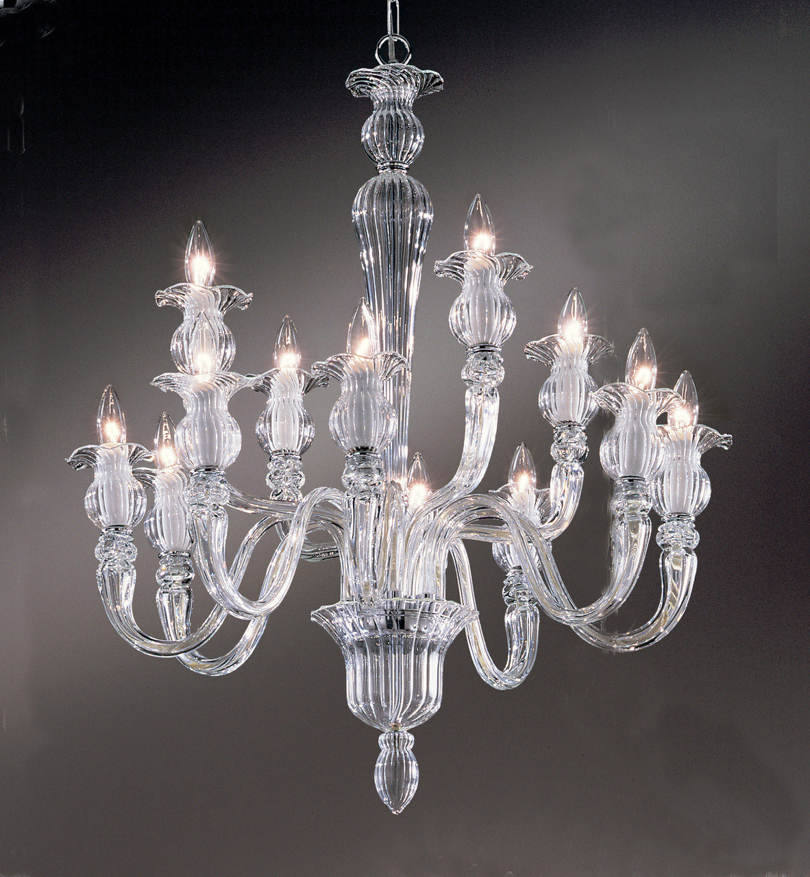 Classic Lighting 8294 CH Palermo Crystal/Glass Chandelier in Chrome (Imported from Spain)