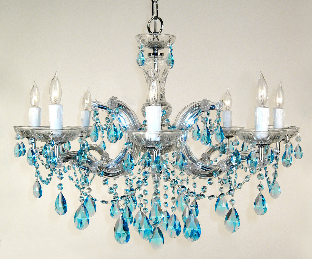 Classic Lighting 8348 CH CSA Rialto Traditional Crystal Chandelier in Chrome