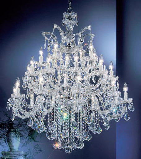 Classic Lighting 8349 CH S Rialto Traditional Crystal Chandelier in Chrome