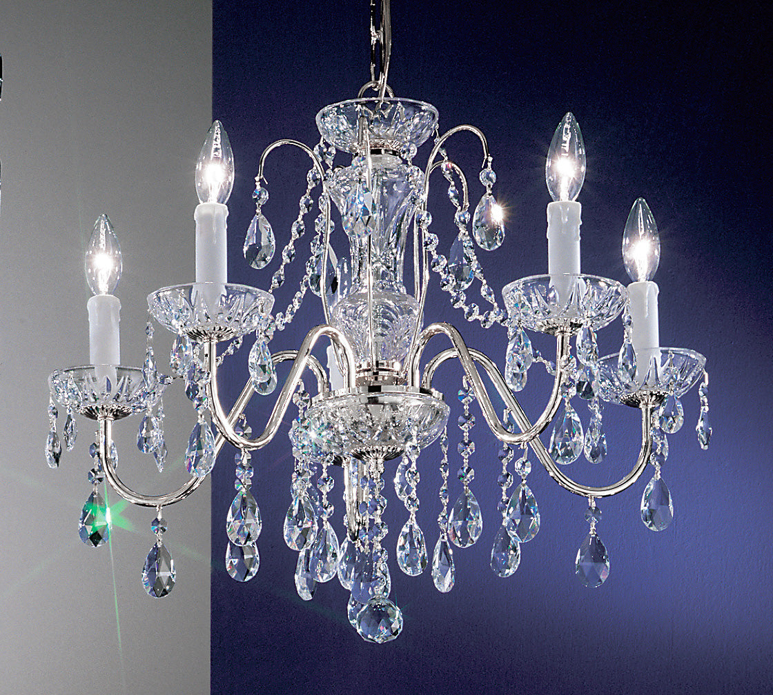 Classic Lighting 8385 CH S Daniele Crystal Chandelier in Chrome