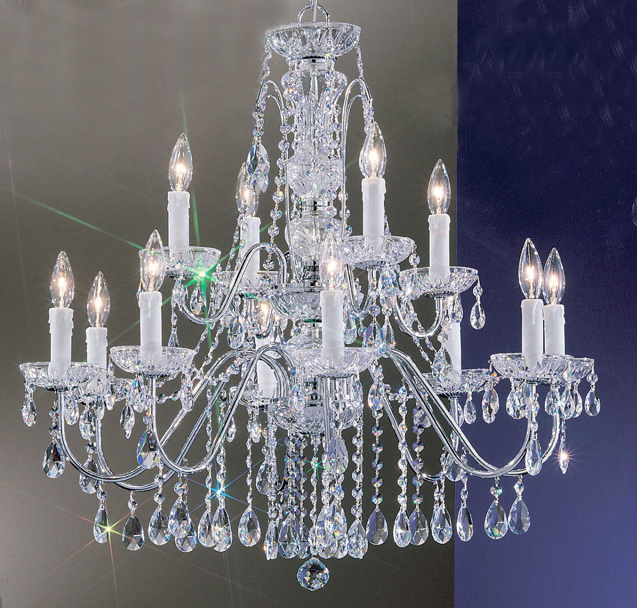 Classic Lighting 8389 CH S Daniele Crystal Chandelier in Chrome