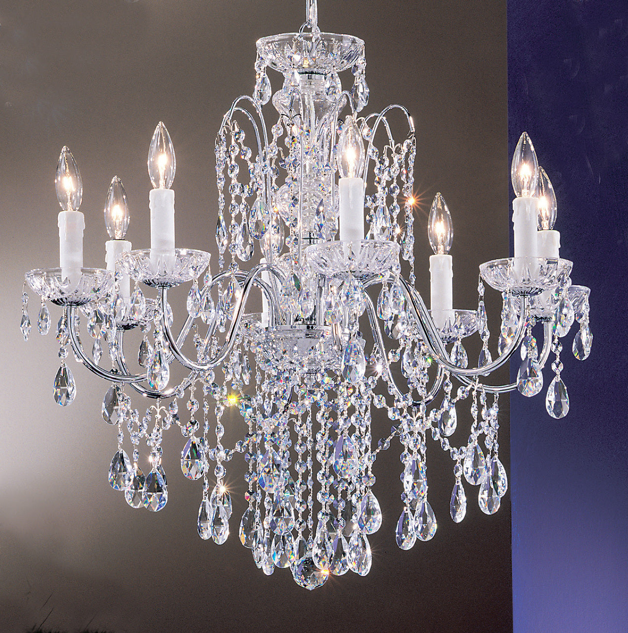 Classic Lighting 8398 CH S Daniele Crystal Chandelier in Chrome