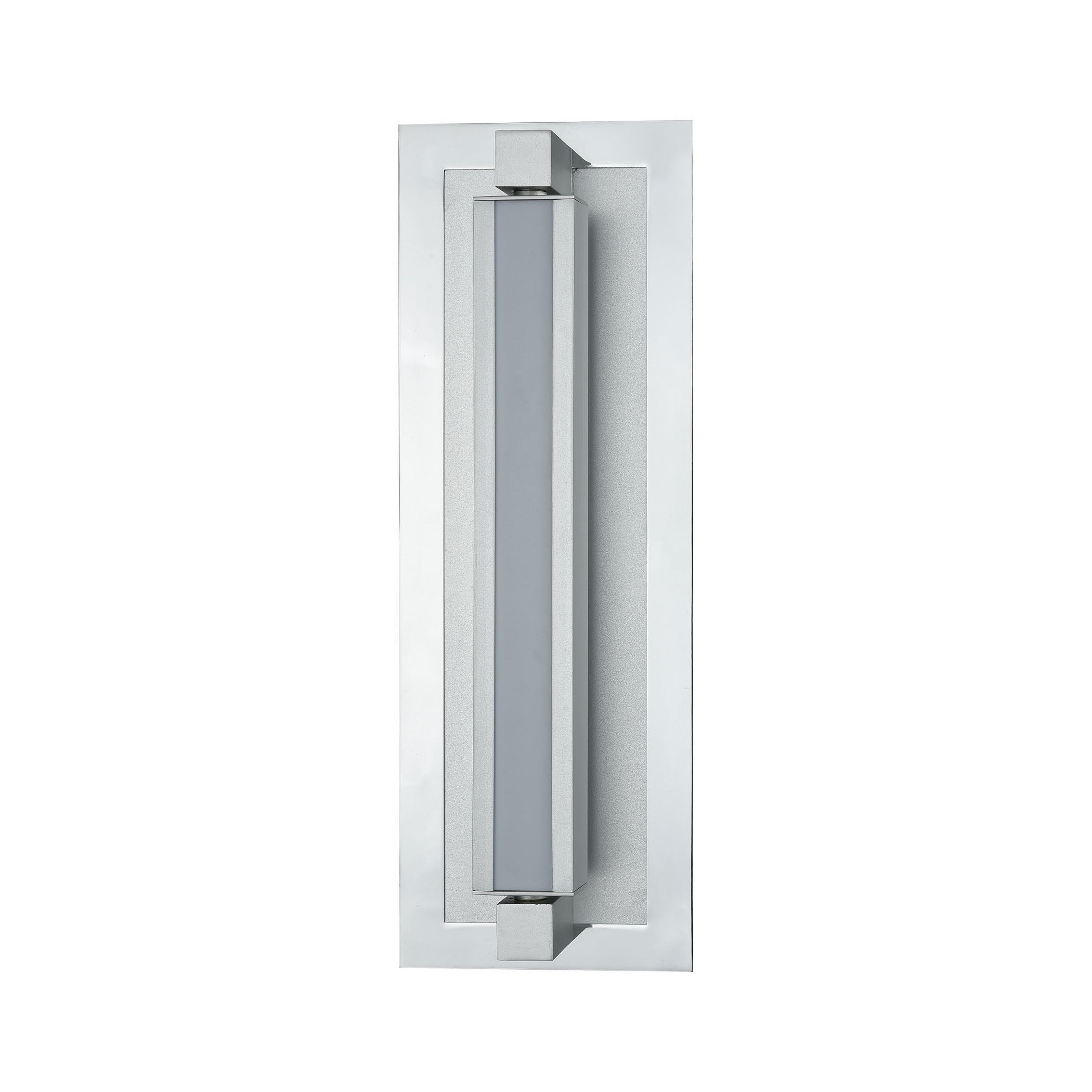 ELK Lighting 85120/LED Kiara 1-Light Vanity Sconce in Frosted and Polished Nickel and Satin Aluminum - Integrated LED