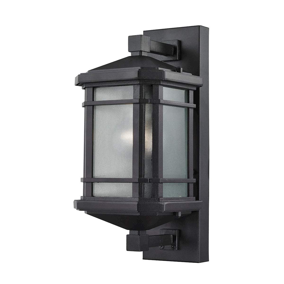 ELK Lighting 87040/1 Lowell 1-Light Outdoor Wall Lamp in Matte Black