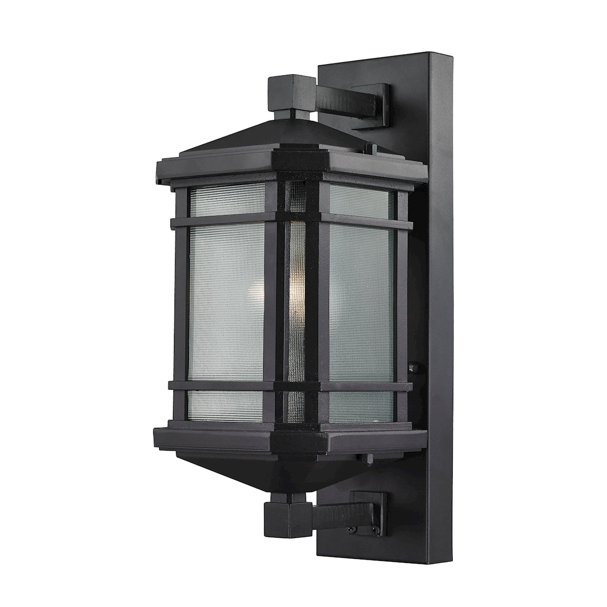 ELK Lighting 87041/1 Lowell 1-Light Outdoor Wall Lamp in Matte Black