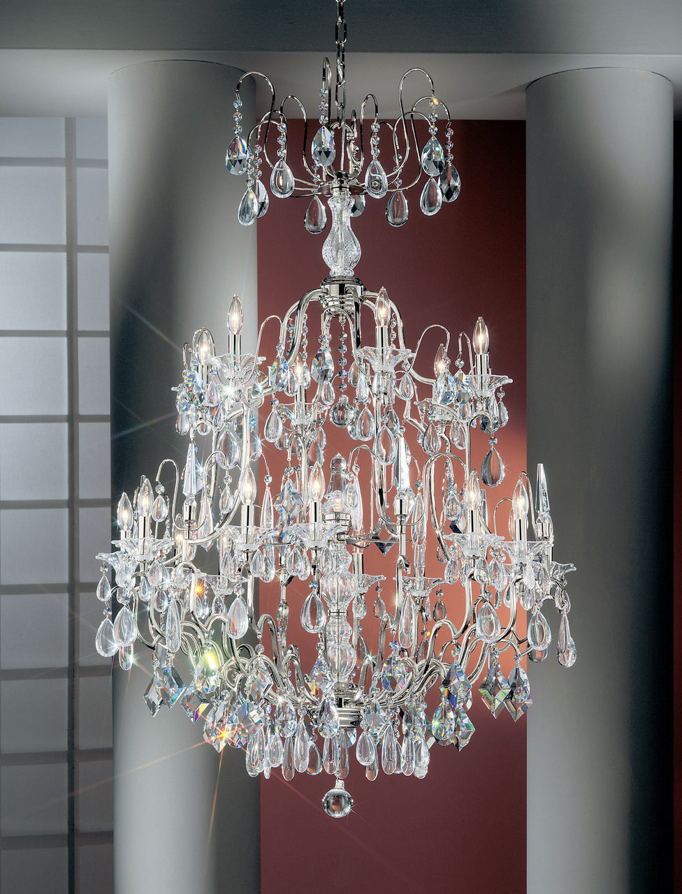 Classic Lighting 9069 CH PGR Garden of Versailles Crystal Chandelier in Chrome