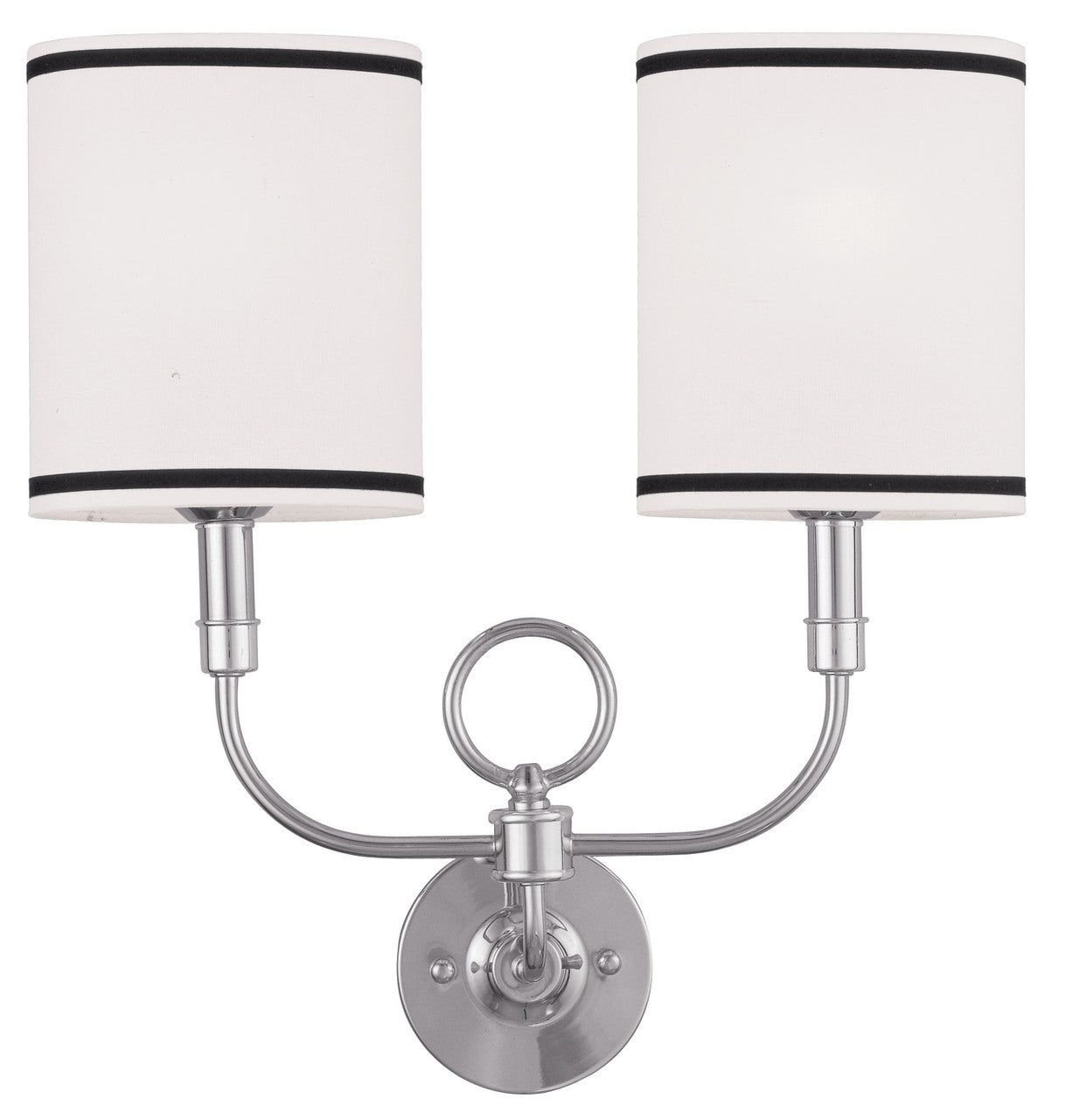 LIVEX Lighting 9122-91 Wall Sconce in Brushed Nickel (2 Light)