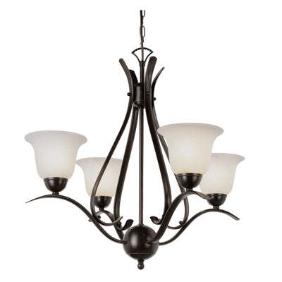 Trans Globe Lighting 9280 ROB 22" Indoor Rubbed Oil Bronze Transitional  Chandelier