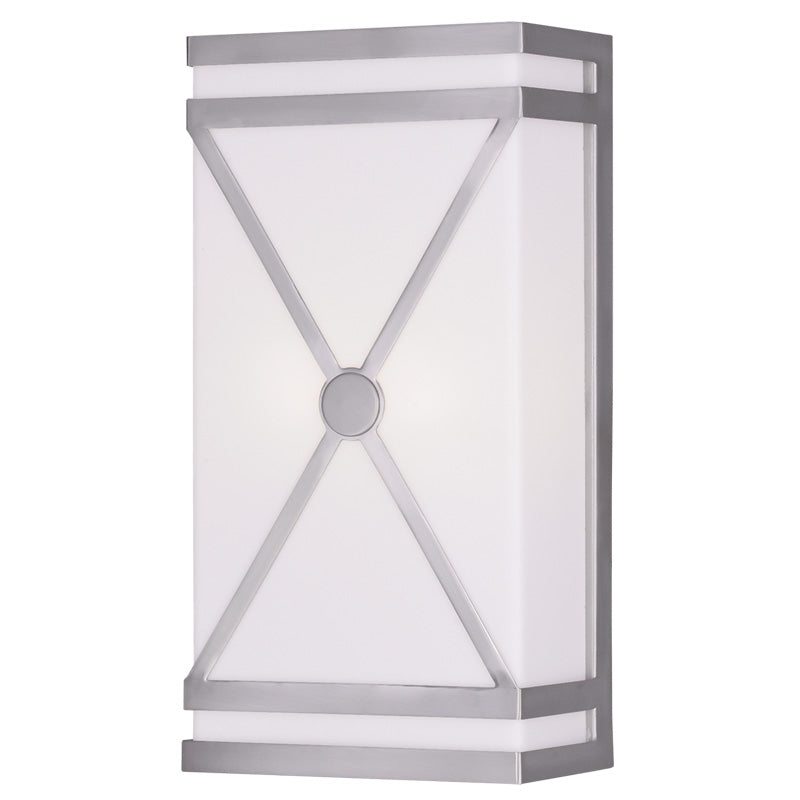 LIVEX Lighting 9415-91 Wall Sconce in Brushed Nickel (2 Light)