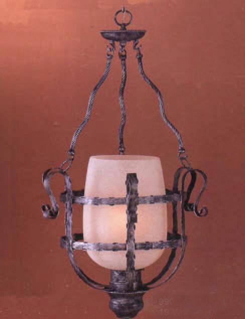 Classic Lighting 9901 AP Malaga Wrought Iron Pendant in Antique Pewter