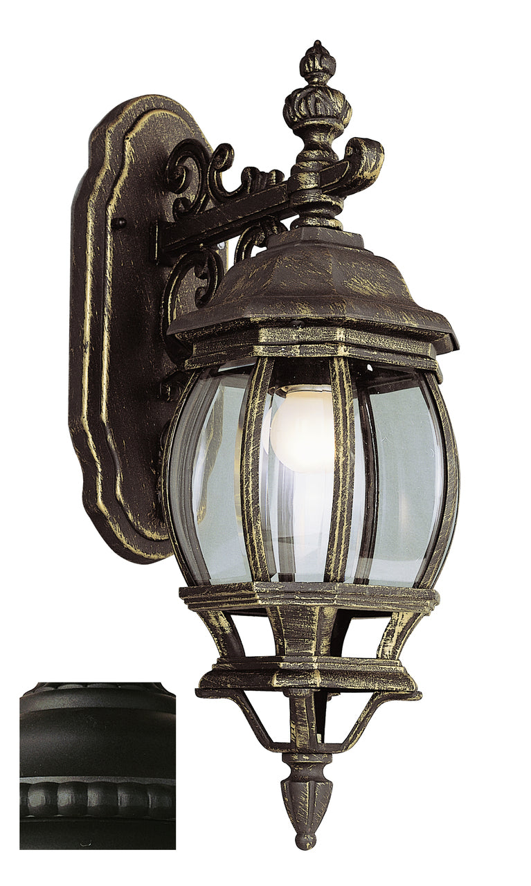 Trans Globe Lighting 4053 BK Francisco 20" Outdoor Black Tuscan Wall Lantern