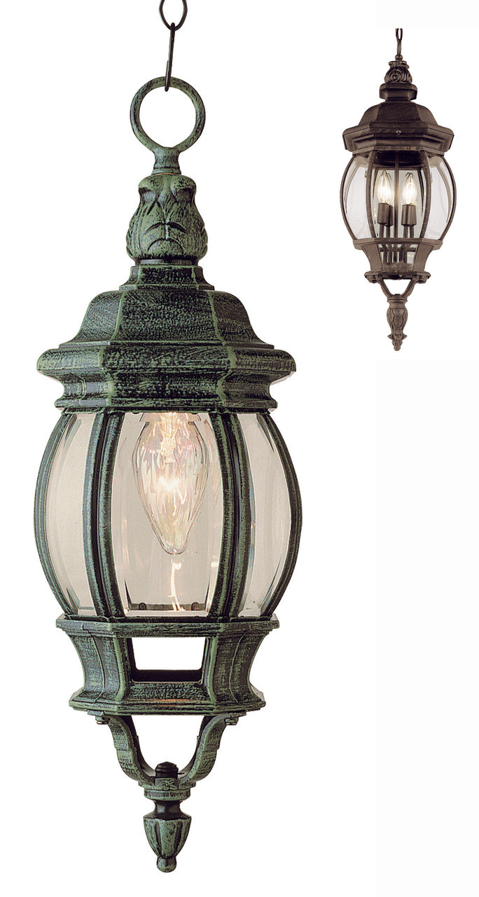Trans Globe Lighting 4065 RT Parsons 20.5" Outdoor Rust Traditional Hanging Lantern with Classic French Country Design Inspiration