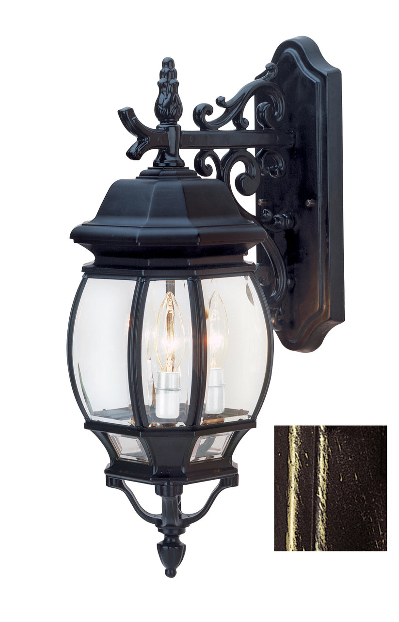 Trans Globe Lighting 4054 BG Francisco 25" Outdoor Black Gold Tuscan Wall Lantern