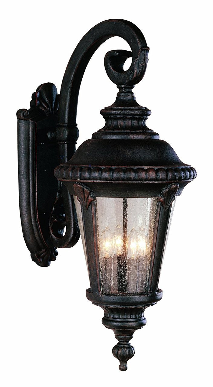 Trans Globe Lighting 5045 BG 29" Outdoor Black Gold Tuscan Wall Lantern