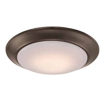 Trans Globe Lighting LED-30016 ROB 7.5" Indoor Rubbed Oil Bronze Contemporary Flushmount