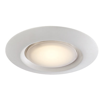 Trans Globe Lighting LED-30021-1 WH 7.5" Indoor White Contemporary Flushmount