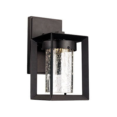 Trans Globe Lighting LED-50160 BK 9.5" Outdoor Black Contemporary Wall Lantern