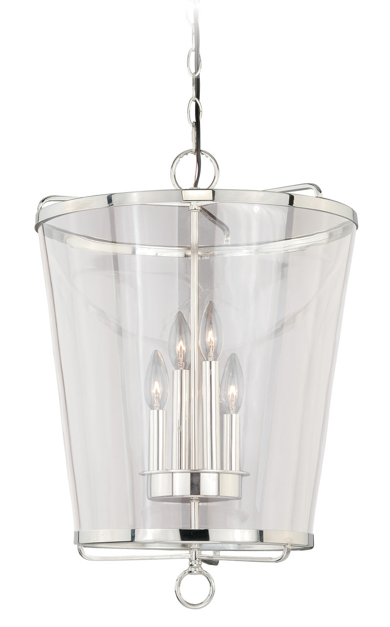 Vaxcel P0117 630 Series 16-1/2" Pendant in Polished Nickel with Clear Glass