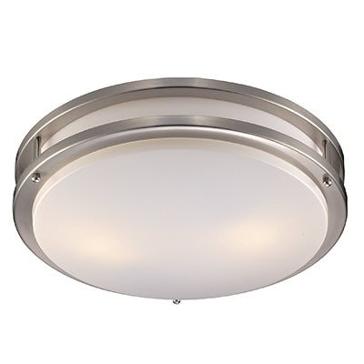 Trans Globe Lighting PL-10261 BN 14" Indoor Brushed Nickel Modern Flushmount