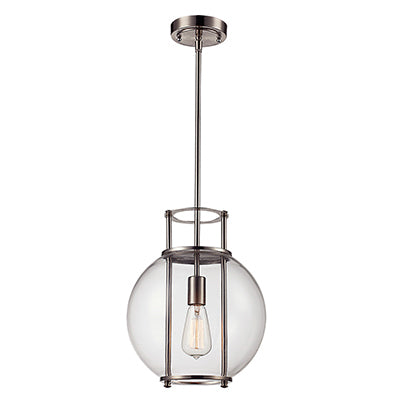 Trans Globe Lighting PND-2030 BN 11.75" Indoor Brushed Nickel Contemporary Pendant