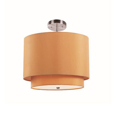 Trans Globe Lighting PND-801 MST 15" Indoor Mustard and Brushed Nickel Contemporary Pendant
