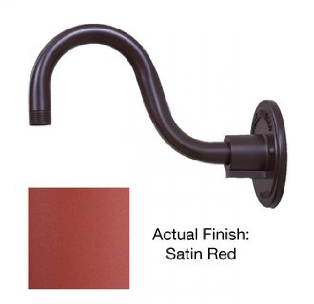 Millennium Lighting RGN10-SR R Series Industrial Goose Neck Wall Mount in Satin Red
